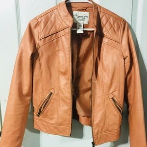 Pre owned AMERICAN RAG LEATHER JACKET 0-2 XS